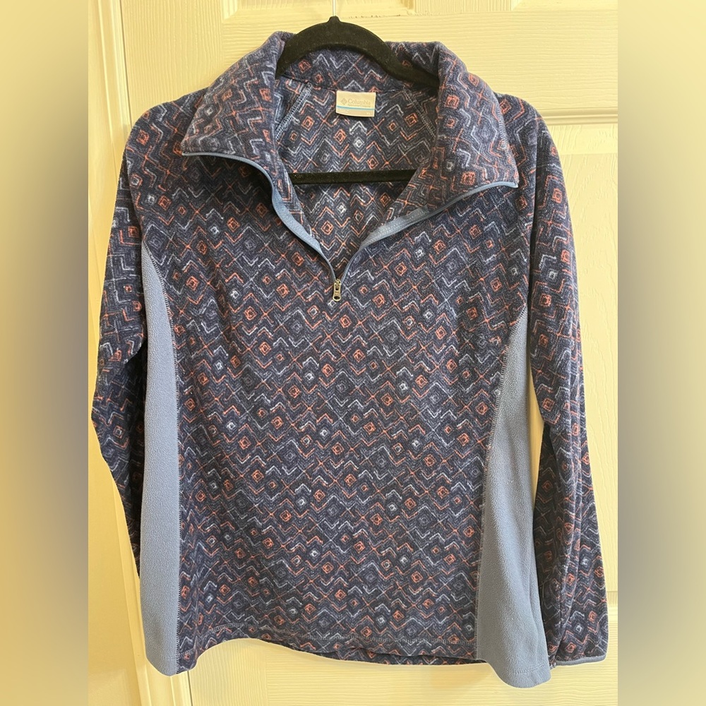 Columbia fleece half zip pullover Aztec print